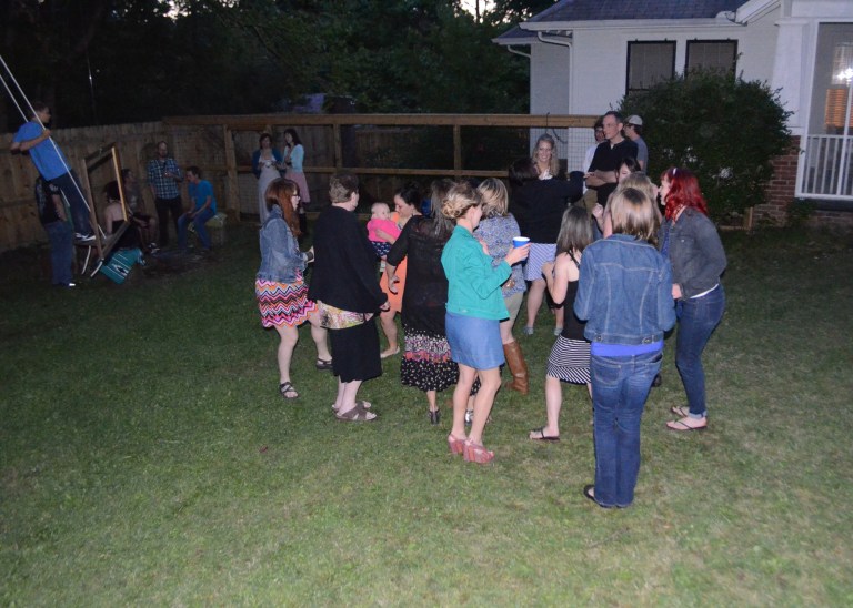 As, it started to get dark, the dancing began!